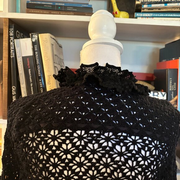 OSCAR DE LA RENTA CROCHET SWEATER - Picture 5 of 7